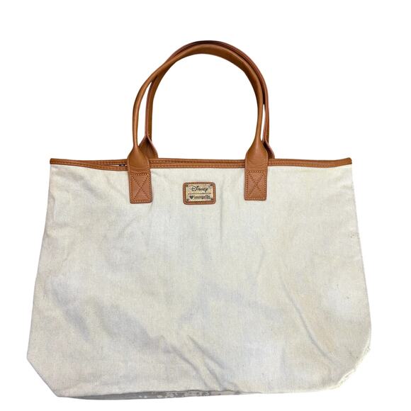 Disney x Loungefly Heart Logo Little Mermaid Ariel Bleached Canvas Denim Tote - Picture 2 of 14